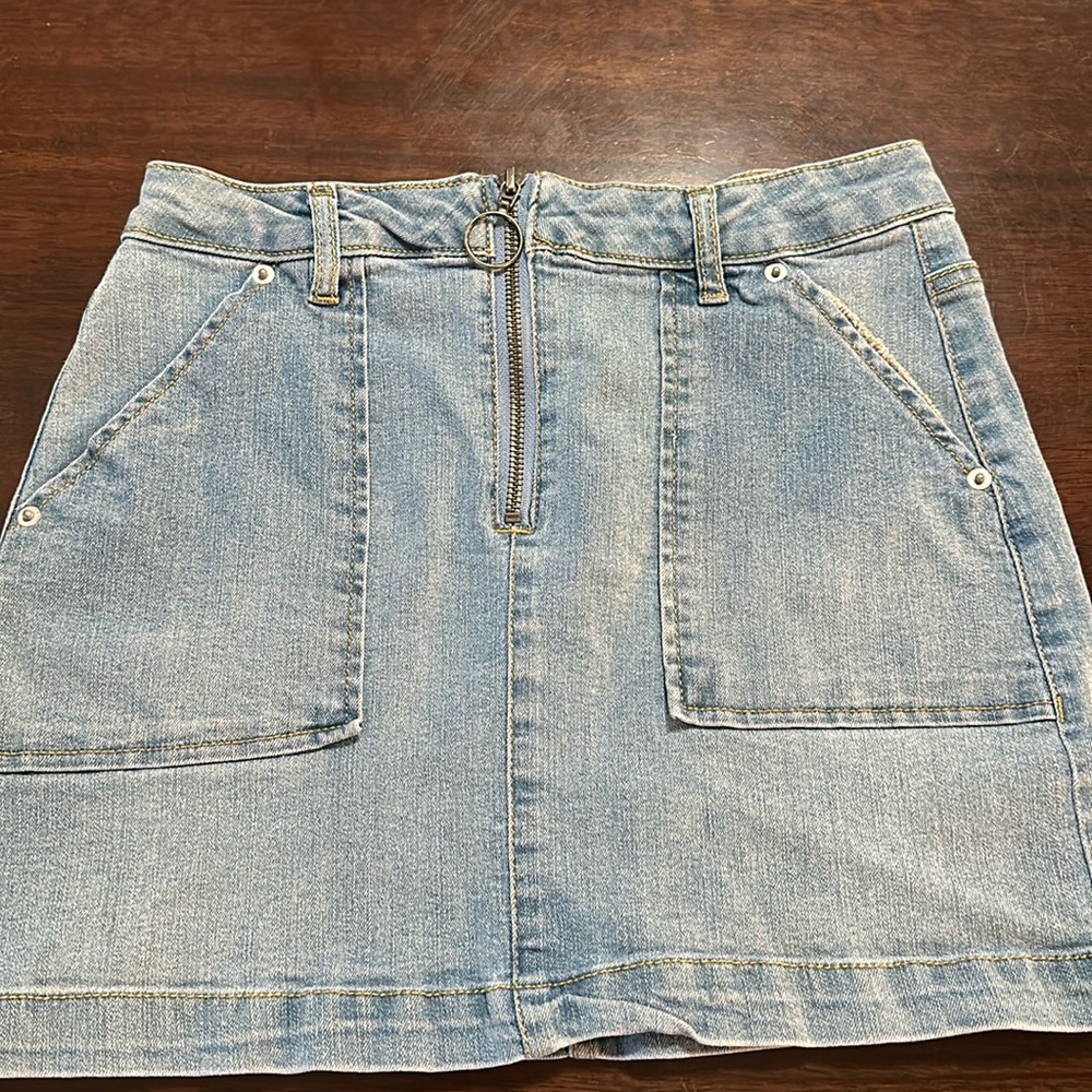 Blue spice Jean skirt